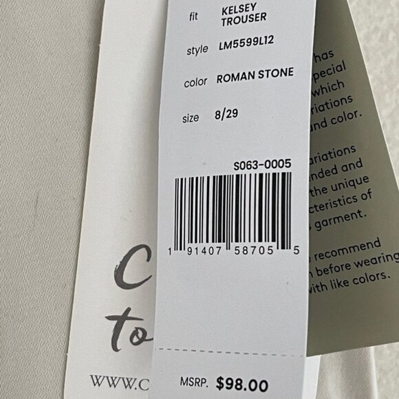 LIVERPOOL LOS ANGELES "Kelsey" Trousers in Cream/Roman Stone are NWT! Size 8/26 - Picture 5 of 11